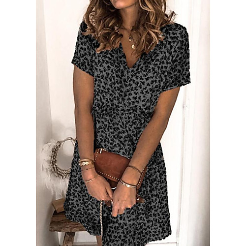 Women's Shift Dress Short Mini Dress Black Red Beige Short Sleeve Print Print Summer V Neck Casual 2021 S M L XL XXL 3XL 4XL 5XL
Women's Shift Dress Short Mini Dress Black Red Beige Short Sleeve Print Print Summer V Neck Casual 2021 S M L XL XXL 3XL 4XL 5XL