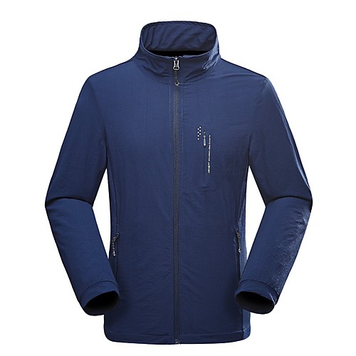 Men's Hiking Jacket Outdoor Solid Color Waterproof Windproof Breathable Anti-tear Top Nylon Full Length Visible Zipper Fishing Climbing Camping / Hiking / Caving Dark Grey Black Dark Blue
Men's Hiking Jacket Outdoor Solid Color Waterproof Windproof Breathable Anti-tear Top Nylon Full Length Visible Zipper Fishing Climbing Camping / Hiking / Caving Dark Grey Black Dark Blue