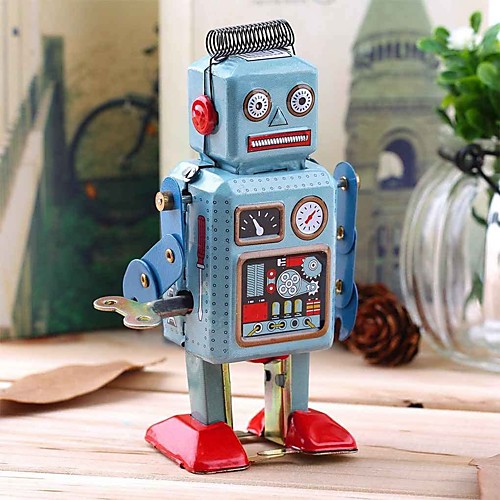 Robot Wind-up Toy Retro Tank Machine Robot Wrought Iron Iron Vintage Retro Unisex Toy Gift
Robot Wind-up Toy Retro Tank Machine Robot Wrought Iron Iron Vintage Retro Unisex Toy Gift