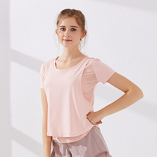Women's Short Sleeve Running Shirt Patchwork Tee Tshirt Top Athletic Athleisure Elastane Breathable Quick Dry Moisture Wicking Yoga Fitness Gym Workout Running Training Sportswear Solid Colored Normal
Women's Short Sleeve Running Shirt Patchwork Tee Tshirt Top Athletic Athleisure Elastane Breathable Quick Dry Moisture Wicking Yoga Fitness Gym Workout Running Training Sportswear Solid Colored Normal