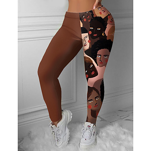 Women's Colorful Fashion Comfort Leisure Sports Weekend Leggings Pants Patchwork Graphic Prints Ankle-Length Sporty Elastic Waist Print Brown
Women's Colorful Fashion Comfort Leisure Sports Weekend Leggings Pants Patchwork Graphic Prints Ankle-Length Sporty Elastic Waist Print Brown