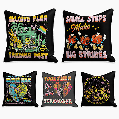 Cushion Cover 5PC Linen Soft Decorative Square Throw Pillow Cover Cushion Case Pillowcase for Sofa Bedroom 45 x 45 cm (18 x 18 Inch) Superior Quality Machine Washable
Cushion Cover 5PC Linen Soft Decorative Square Throw Pillow Cover Cushion Case Pillowcase for Sofa Bedroom 45 x 45 cm (18 x 18 Inch) Superior Quality Machine Washable