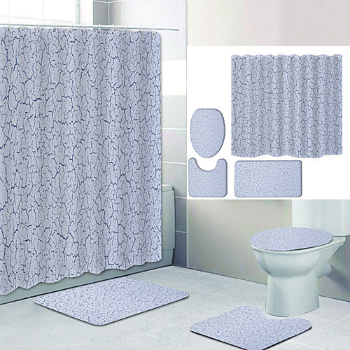 Plain Color Series 8 Digital Printing Four-piece Set Shower Curtains and Hooks Modern Polyester Machine Made Waterproof Bathroom
Plain Color Series 8 Digital Printing Four-piece Set Shower Curtains and Hooks Modern Polyester Machine Made Waterproof Bathroom