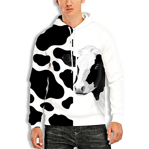 Men's Pullover Hoodie Sweatshirt Graphic Prints Cow Print Daily Sports 3D Print 3D Print Casual Hoodies Sweatshirts Black
Men's Pullover Hoodie Sweatshirt Graphic Prints Cow Print Daily Sports 3D Print 3D Print Casual Hoodies Sweatshirts Black