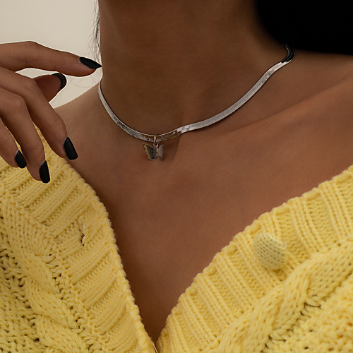 Women's Choker Necklace Necklace Snake Butterfly Simple European Sweet Chrome Gold Silver 21-50 cm Necklace Jewelry 1pc For Party Evening Street Prom Birthday Party Festival
Women's Choker Necklace Necklace Snake Butterfly Simple European Sweet Chrome Gold Silver 21-50 cm Necklace Jewelry 1pc For Party Evening Street Prom Birthday Party Festival