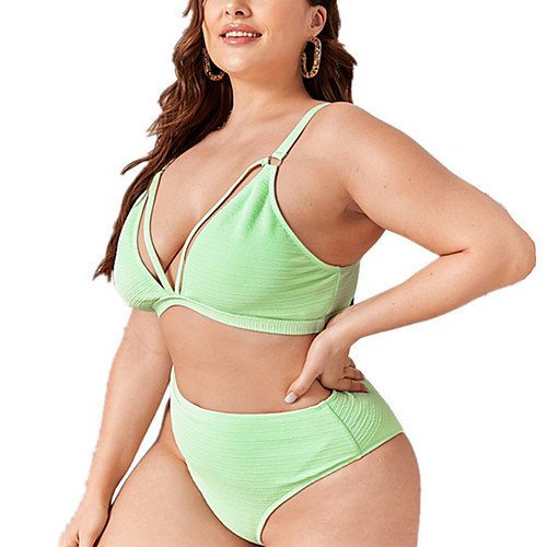 Women's Plus Size Padded Fashion Sexy New Bikini 2 Piece Swimsuit Tummy Control Push Up Solid Colored Strap Swimwear Bathing Suits Blushing Pink
Women's Plus Size Padded Fashion Sexy New Bikini 2 Piece Swimsuit Tummy Control Push Up Solid Colored Strap Swimwear Bathing Suits Blushing Pink