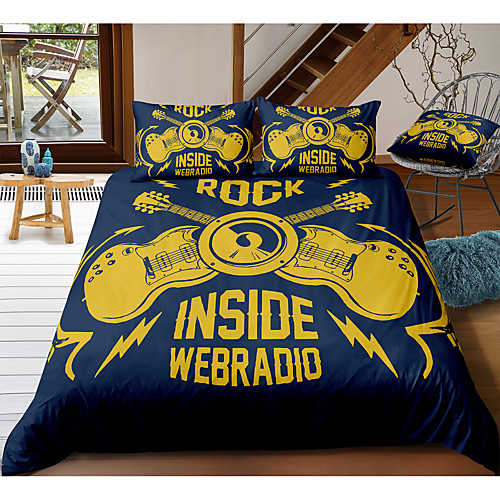 Rock 3-Piece Duvet Cover Set Hotel Bedding Sets Comforter Cover with Soft Lightweight Microfiber, Include 1 Duvet Cover, 2 Pillowcases for Double/Queen/King(1 Pillowcase for Twin/Single)
Rock 3-Piece Duvet Cover Set Hotel Bedding Sets Comforter Cover with Soft Lightweight Microfiber, Include 1 Duvet Cover, 2 Pillowcases for Double/Queen/King(1 Pillowcase for Twin/Single)