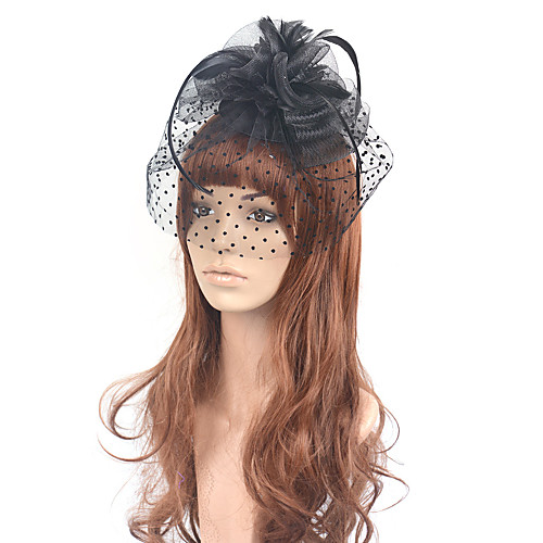 Elegant Retro Tulle Fascinators with Polka Dot / Solid 1 Piece Special Occasion / Party / Evening Headpiece
Elegant Retro Tulle Fascinators with Polka Dot / Solid 1 Piece Special Occasion / Party / Evening Headpiece