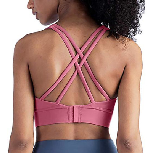 Sports Bras for Women with Padding, Crop Tank Tops Bra with Removable Pads Summer Sports Bra Camisole Spaghetti Strap Female Stylish Tank Tops Red Bean M
Sports Bras for Women with Padding, Crop Tank Tops Bra with Removable Pads Summer Sports Bra Camisole Spaghetti Strap Female Stylish Tank Tops Red Bean M