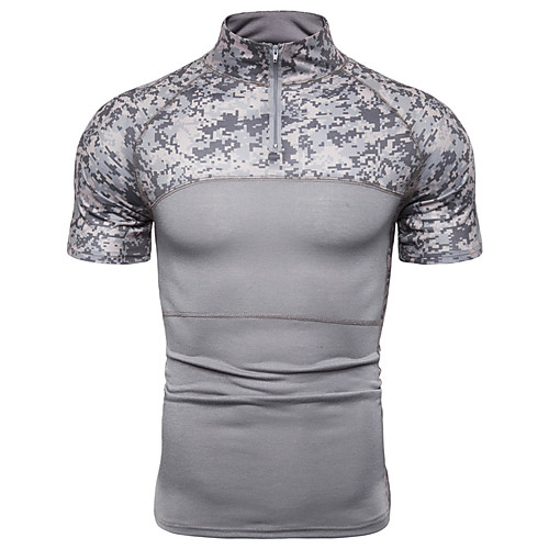 Men's Hunting T-shirt Short Sleeve Outdoor Summer Quick Dry Breathability Wearable Soft Camo / Camouflage Cotton Grey
Men's Hunting T-shirt Short Sleeve Outdoor Summer Quick Dry Breathability Wearable Soft Camo / Camouflage Cotton Grey