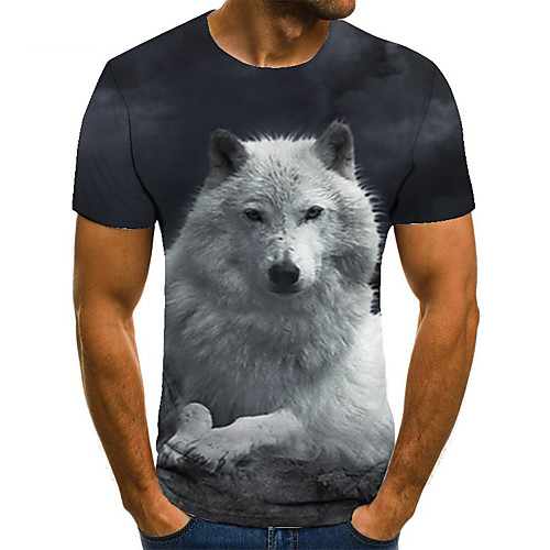 Men's T shirt 3D Print Animal 3D Print Print Short Sleeve Casual Tops Casual Fashion Black / White
Men's T shirt 3D Print Animal 3D Print Print Short Sleeve Casual Tops Casual Fashion Black / White