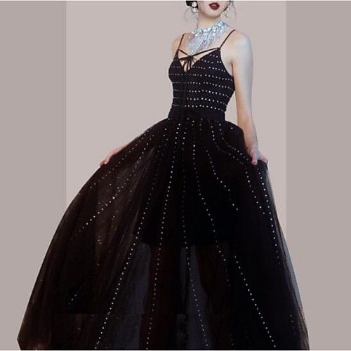 A-Line Sparkle Sexy Wedding Guest Formal Evening Dress Spaghetti Strap Sleeveless Floor Length Tulle with Pleats Crystals 2021
A-Line Sparkle Sexy Wedding Guest Formal Evening Dress Spaghetti Strap Sleeveless Floor Length Tulle with Pleats Crystals 2021