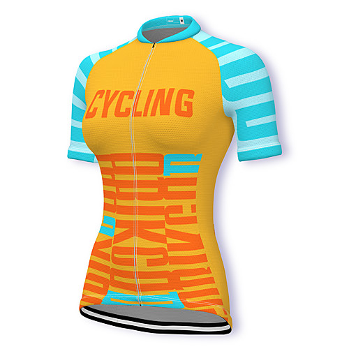 21Grams Women's Short Sleeve Cycling Jersey Spandex Yellow Bike Top Mountain Bike MTB Road Bike Cycling Breathable Sports Clothing Apparel / Stretchy / Athleisure
21Grams Women's Short Sleeve Cycling Jersey Spandex Yellow Bike Top Mountain Bike MTB Road Bike Cycling Breathable Sports Clothing Apparel / Stretchy / Athleisure
