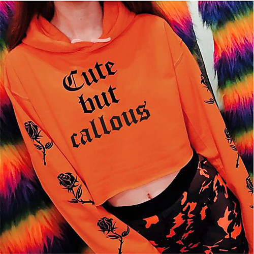 Women's Hoodie Pullover Crop Top Hoodie Letter Printed Sport Athleisure Hoodie Top Long Sleeve Breathable Soft Comfortable Everyday Use Street Casual Daily Outdoor
Women's Hoodie Pullover Crop Top Hoodie Letter Printed Sport Athleisure Hoodie Top Long Sleeve Breathable Soft Comfortable Everyday Use Street Casual Daily Outdoor