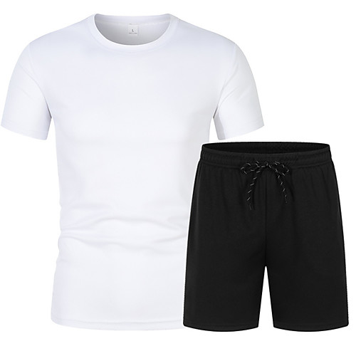 Men's 2 Piece Tracksuit Running T-Shirt With Shorts Casual Athleisure Short Sleeve 2pcs Thermal Warm Breathable Moisture Wicking Fitness Gym Workout Running Jogging Training Sportswear Solid Colored
Men's 2 Piece Tracksuit Running T-Shirt With Shorts Casual Athleisure Short Sleeve 2pcs Thermal Warm Breathable Moisture Wicking Fitness Gym Workout Running Jogging Training Sportswear Solid Colored