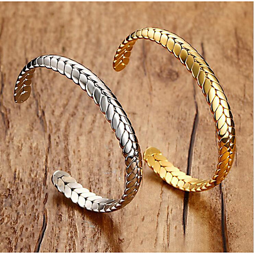 Women's Bracelet Bangles Classic Fashion Fashion Titanium Steel Bracelet Jewelry Gold / Silver For Anniversary Date Birthday Festival
Women's Bracelet Bangles Classic Fashion Fashion Titanium Steel Bracelet Jewelry Gold / Silver For Anniversary Date Birthday Festival
