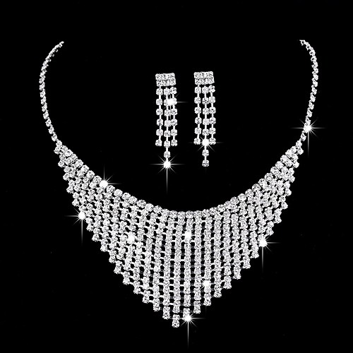 Women's Bridal Jewelry Sets Elegant Classic Earrings Jewelry 1# / 2# / 3# For Wedding Anniversary Party Evening Engagement 1 set
Women's Bridal Jewelry Sets Elegant Classic Earrings Jewelry 1# / 2# / 3# For Wedding Anniversary Party Evening Engagement 1 set