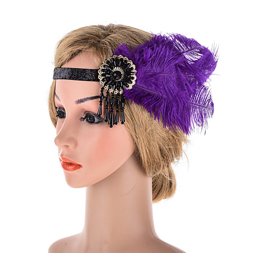 Elegant Vintage Inspired Feather Headpiece with Feather / Trim 1 Piece Special Occasion / Horse Race Headpiece
Elegant Vintage Inspired Feather Headpiece with Feather / Trim 1 Piece Special Occasion / Horse Race Headpiece