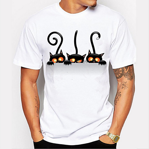 Men's Tee / T-shirt Pure Color Crew Neck Cat Sport Athleisure T Shirt Top Short Sleeves Breathable Soft Comfortable Everyday Use Street Casual Daily Outdoor
Men's Tee / T-shirt Pure Color Crew Neck Cat Sport Athleisure T Shirt Top Short Sleeves Breathable Soft Comfortable Everyday Use Street Casual Daily Outdoor