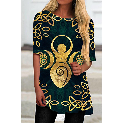 Women's T Shirt Dress Tee Dress Short Mini Dress Black Half Sleeve Color Block Geometric Print Spring Summer Round Neck Casual 2021 S M L XL XXL 3XL
Women's T Shirt Dress Tee Dress Short Mini Dress Black Half Sleeve Color Block Geometric Print Spring Summer Round Neck Casual 2021 S M L XL XXL 3XL