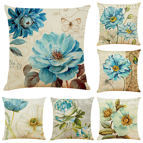 Cushion Cover 6PCS Linen Soft Floral&Plants Simple Modern Square Throw Pillow Cover Cushion Case Pillowcase for Sofa Bedroom 45 x 45cm (18 x 84 Inch)Superior Quality Machine Washable
Cushion Cover 6PCS Linen Soft Floral&Plants Simple Modern Square Throw Pillow Cover Cushion Case Pillowcase for Sofa Bedroom 45 x 45cm (18 x 84 Inch)Superior Quality Machine Washable