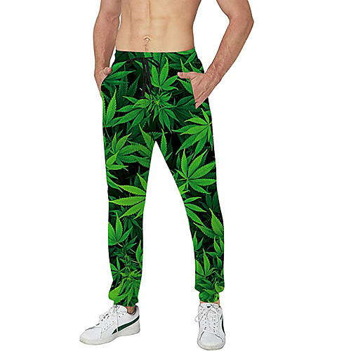 Men's Casual Athleisure Daily Sports Jogger Pants Sweatpants Pants Plants Full Length Drawstring Pocket 3D Print Black Green
Men's Casual Athleisure Daily Sports Jogger Pants Sweatpants Pants Plants Full Length Drawstring Pocket 3D Print Black Green