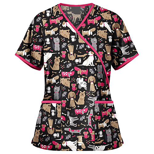 Women's Blouse Cat Dog Pocket Print V Neck Tops Casual Basic Top Black Green Gray
Women's Blouse Cat Dog Pocket Print V Neck Tops Casual Basic Top Black Green Gray