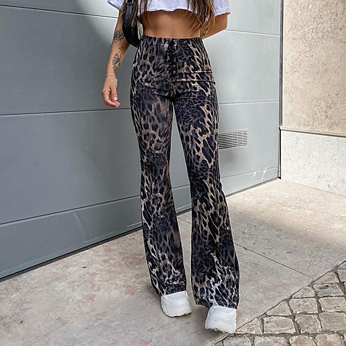 Women's Hip-Hop Chino Comfort Casual Weekend Wide Leg Pants Color Block Leopard Full Length Drawstring Print Brown Gray
Women's Hip-Hop Chino Comfort Casual Weekend Wide Leg Pants Color Block Leopard Full Length Drawstring Print Brown Gray
