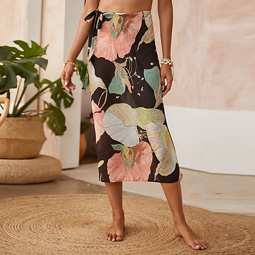 Women's Swimsuit Cover Up Beach Bottom Swimsuit Bow Print Floral Rainbow Swimwear Bathing Suits New Bohemian Casual / Vacation
Women's Swimsuit Cover Up Beach Bottom Swimsuit Bow Print Floral Rainbow Swimwear Bathing Suits New Bohemian Casual / Vacation