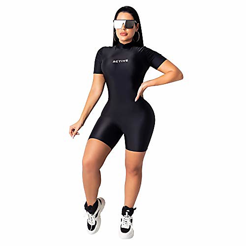 women summer letter print short jumpsuits short sleeve sports jumpsuits rompers
women summer letter print short jumpsuits short sleeve sports jumpsuits rompers
