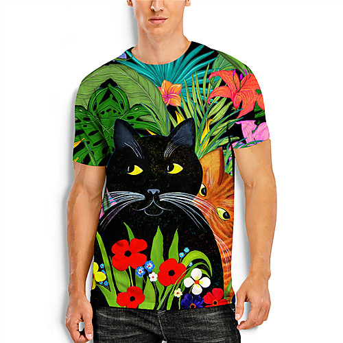 Men's T shirt 3D Print Graphic Animal 3D Print Short Sleeve Daily Tops Basic Casual Green
Men's T shirt 3D Print Graphic Animal 3D Print Short Sleeve Daily Tops Basic Casual Green