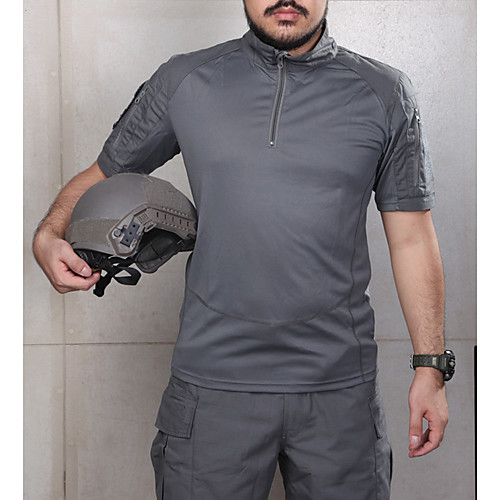 Men's Hunting T-shirt Short Sleeve Outdoor Summer Quick Dry Breathability Wearable Soft Camo / Camouflage Polyester Black Camouflage Grey Green Camouflage Gray
Men's Hunting T-shirt Short Sleeve Outdoor Summer Quick Dry Breathability Wearable Soft Camo / Camouflage Polyester Black Camouflage Grey Green Camouflage Gray