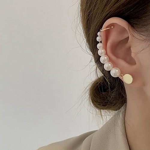 Women's Single Earring Stylish Simple Imitation Pearl Earrings Jewelry White For Date Festival 1pc
Women's Single Earring Stylish Simple Imitation Pearl Earrings Jewelry White For Date Festival 1pc