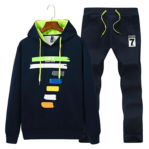 Men's Sweatsuit 2 Piece Set Elastic Waistband Hoodie Sport Athleisure Clothing Suit Long Sleeve Breathable Soft Comfortable Exercise & Fitness Everyday Use Outdoor Fitness Exercising / 2pcs / pack
Men's Sweatsuit 2 Piece Set Elastic Waistband Hoodie Sport Athleisure Clothing Suit Long Sleeve Breathable Soft Comfortable Exercise & Fitness Everyday Use Outdoor Fitness Exercising / 2pcs / pack