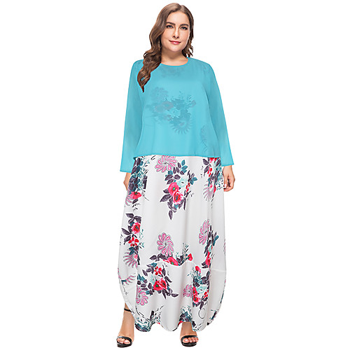 Women's Plus Size Dresses Shift Dress Maxi long Dress Long Sleeve Print Boho All Seasons Light Yellow Purple Sky Blue XL XXL 3XL 4XL / Going out
Women's Plus Size Dresses Shift Dress Maxi long Dress Long Sleeve Print Boho All Seasons Light Yellow Purple Sky Blue XL XXL 3XL 4XL / Going out