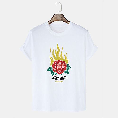 Men's Unisex T shirt Hot Stamping Floral Graphic Prints Plus Size Print Short Sleeve Daily Tops 100% Cotton Basic Casual White Black Blushing Pink
Men's Unisex T shirt Hot Stamping Floral Graphic Prints Plus Size Print Short Sleeve Daily Tops 100% Cotton Basic Casual White Black Blushing Pink