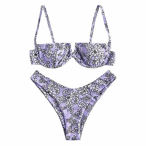 yii ouneey women's floral print underwire high cut bikini set cute sexy triangle two piece swimsuit swimwear bathing beachwear purple
yii ouneey women's floral print underwire high cut bikini set cute sexy triangle two piece swimsuit swimwear bathing beachwear purple