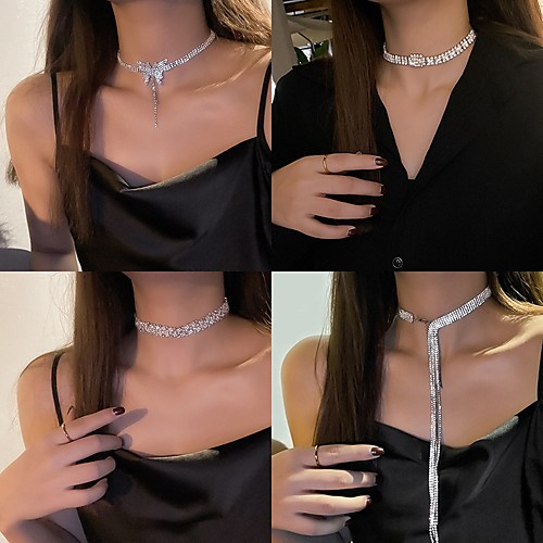 Women's Choker Necklace Necklace Trendy Cute Alloy Silver 30 cm Necklace Jewelry 1pc For Anniversary Prom Birthday Party
Women's Choker Necklace Necklace Trendy Cute Alloy Silver 30 cm Necklace Jewelry 1pc For Anniversary Prom Birthday Party