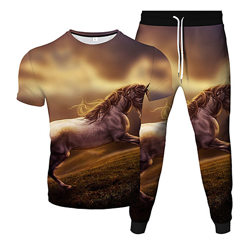 Women's Men's 2 Piece Tracksuit Sweatsuit Street Casual 2pcs Summer Short Sleeve Moisture Wicking Breathable Soft Gym Workout Running Jogging Training Exercise Sportswear Normal Earth Yellow Purple
Women's Men's 2 Piece Tracksuit Sweatsuit Street Casual 2pcs Summer Short Sleeve Moisture Wicking Breathable Soft Gym Workout Running Jogging Training Exercise Sportswear Normal Earth Yellow Purple