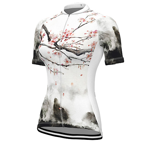 21Grams Women's Short Sleeve Cycling Jersey Spandex White Floral Botanical Bike Top Mountain Bike MTB Road Bike Cycling Breathable Sports Clothing Apparel / Stretchy / Athleisure
21Grams Women's Short Sleeve Cycling Jersey Spandex White Floral Botanical Bike Top Mountain Bike MTB Road Bike Cycling Breathable Sports Clothing Apparel / Stretchy / Athleisure