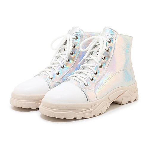 Women's Sneakers Platform Round Toe Sporty Casual Classic Outdoor Walking Shoes PU Synthetics Black Silver
Women's Sneakers Platform Round Toe Sporty Casual Classic Outdoor Walking Shoes PU Synthetics Black Silver