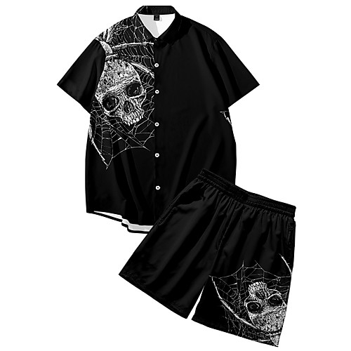 Men's Shirt Suits 3D Print Spider Animal Button-Down 3D Print Short Sleeve Daily Tops Casual Fashion Breathable Black
Men's Shirt Suits 3D Print Spider Animal Button-Down 3D Print Short Sleeve Daily Tops Casual Fashion Breathable Black