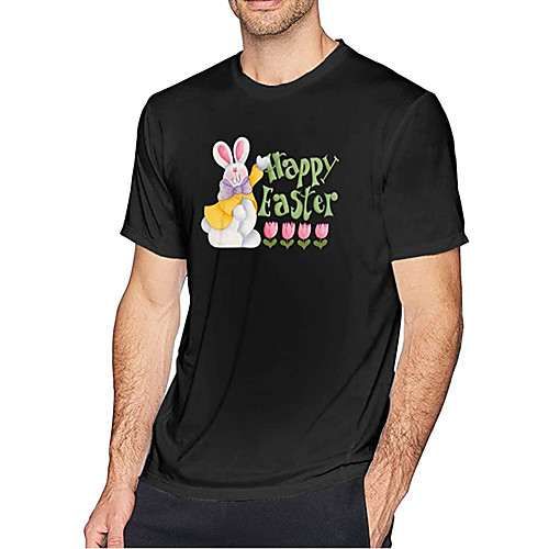 Men's Unisex T shirt Hot Stamping Graphic Prints Rabbit / Bunny Happy Easter Plus Size Print Short Sleeve Daily Tops 100% Cotton Fashion Vintage Classic Black
Men's Unisex T shirt Hot Stamping Graphic Prints Rabbit / Bunny Happy Easter Plus Size Print Short Sleeve Daily Tops 100% Cotton Fashion Vintage Classic Black