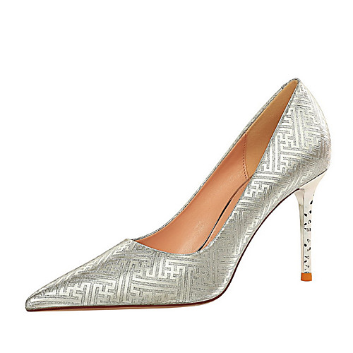 Women's Heels Stiletto Heel Pointed Toe PU Sequin Solid Colored Black Champagne Gold
Women's Heels Stiletto Heel Pointed Toe PU Sequin Solid Colored Black Champagne Gold