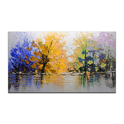 Oil Painting Hand Painted Horizontal Abstract Landscape Modern Rolled Canvas (No Frame)
Oil Painting Hand Painted Horizontal Abstract Landscape Modern Rolled Canvas (No Frame)