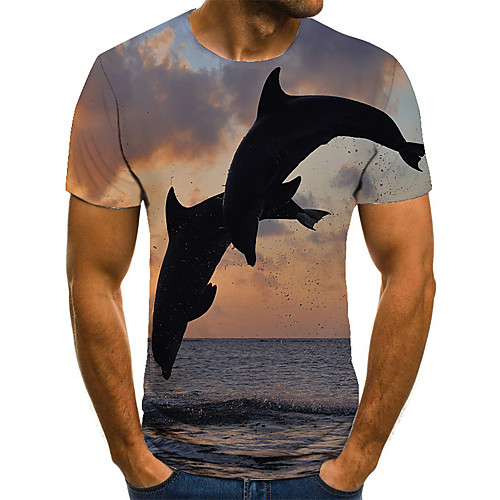 Men's T shirt 3D Print Animal 3D Print Print Short Sleeve Casual Tops Casual Fashion Blue
Men's T shirt 3D Print Animal 3D Print Print Short Sleeve Casual Tops Casual Fashion Blue