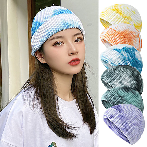 Women's Hiking Cap Beanie Hat 1 PCS Winter Outdoor Windproof Warm Soft Thick Skull Cap Beanie Patchwork Woolen Cloth Tie-dye knit-yellow Tie-dye knit-orange Tie-dye knitting-blue for Fishing Climbing
Women's Hiking Cap Beanie Hat 1 PCS Winter Outdoor Windproof Warm Soft Thick Skull Cap Beanie Patchwork Woolen Cloth Tie-dye knit-yellow Tie-dye knit-orange Tie-dye knitting-blue for Fishing Climbing