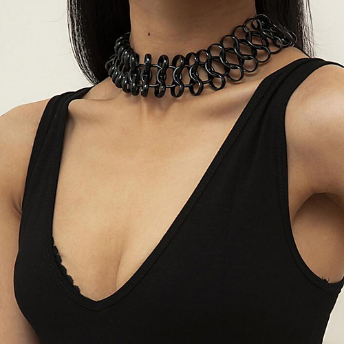 Choker Necklace Torque Necklace Women's Geometrical Artistic Simple Fashion Vintage Trendy Black / Gray Black Gold Silver 45 cm Necklace Jewelry 1pc for Street Daily Holiday Club Festival Geometric
Choker Necklace Torque Necklace Women's Geometrical Artistic Simple Fashion Vintage Trendy Black / Gray Black Gold Silver 45 cm Necklace Jewelry 1pc for Street Daily Holiday Club Festival Geometric