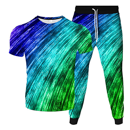 Men's Women's 2 Piece Tracksuit Sweatsuit Street Casual Short Sleeve 2pcs Breathable Moisture Wicking Soft Gym Workout Running Jogging Training Exercise Sportswear Tie Dye Normal Outfit Set Clothing
Men's Women's 2 Piece Tracksuit Sweatsuit Street Casual Short Sleeve 2pcs Breathable Moisture Wicking Soft Gym Workout Running Jogging Training Exercise Sportswear Tie Dye Normal Outfit Set Clothing
