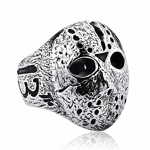 Punk Rock Men Jason Hockey Mask Horror Skull Finger Ring Fashion Jewelry Antique Silver 10
Punk Rock Men Jason Hockey Mask Horror Skull Finger Ring Fashion Jewelry Antique Silver 10